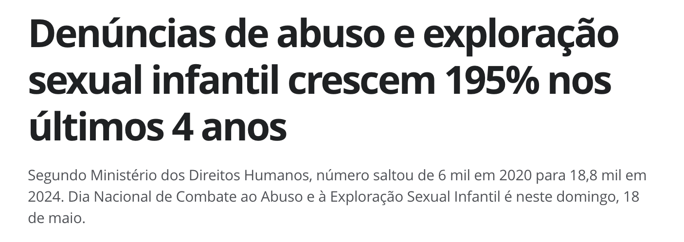 Notícia sobre legislação